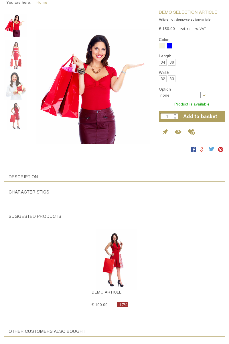 Aimeos catalog detail