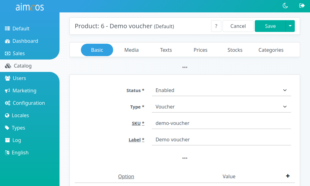 Voucher product