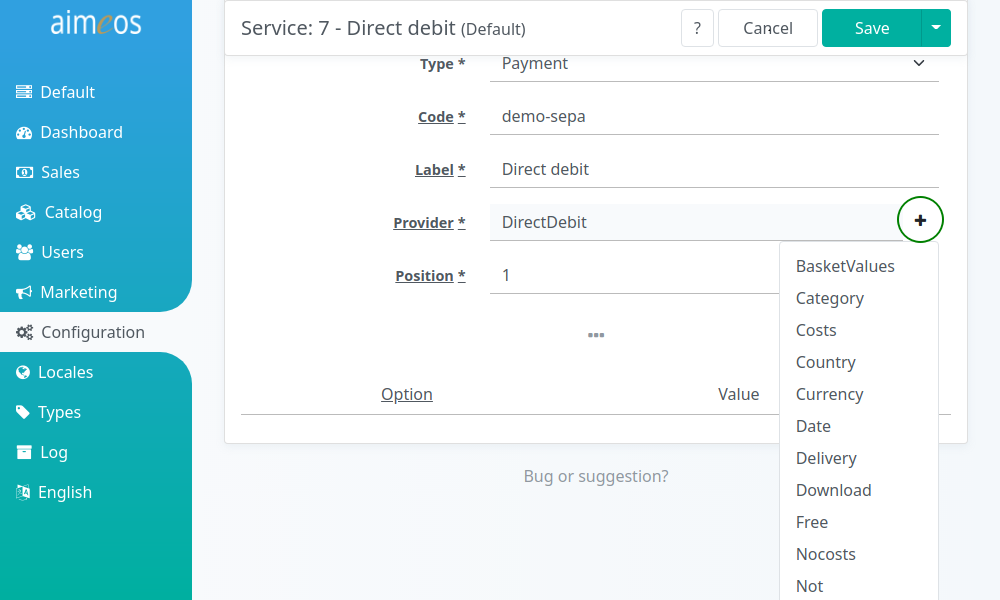 Add a decorator to the delivery/payment provider