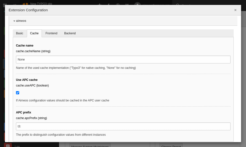 Enable APCu caching