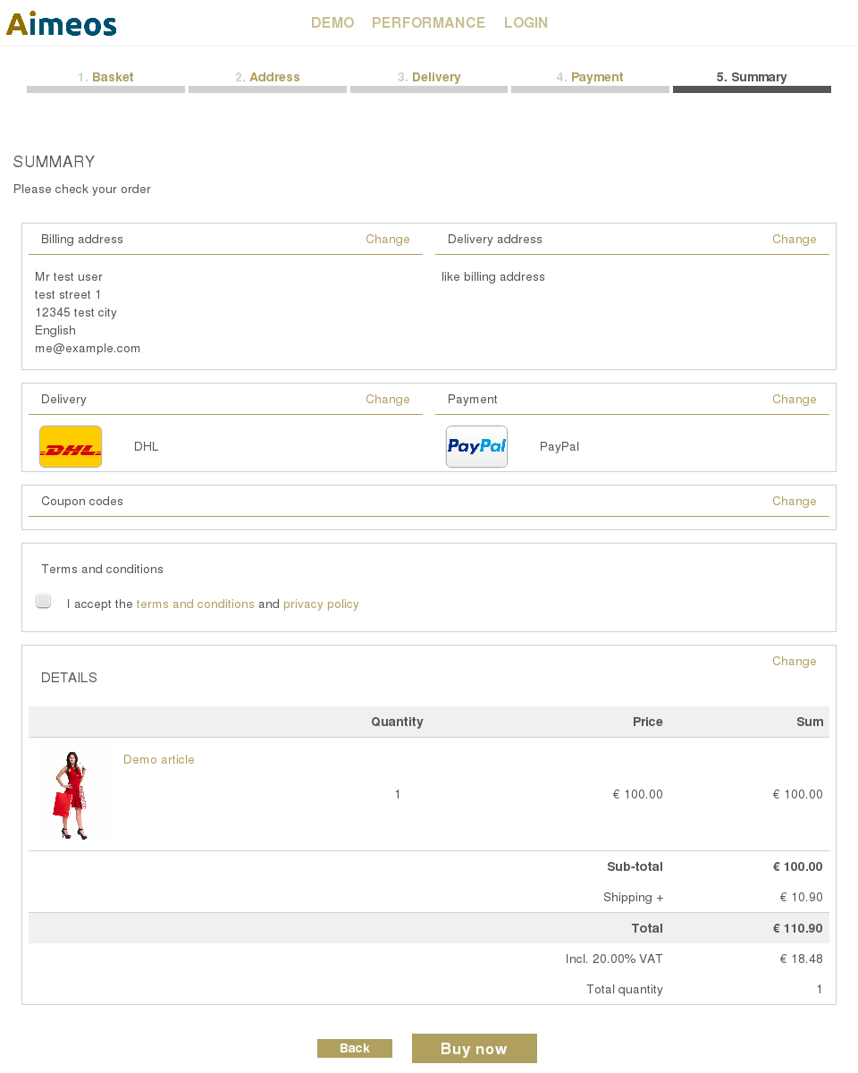 Aimeos-checkout-summary