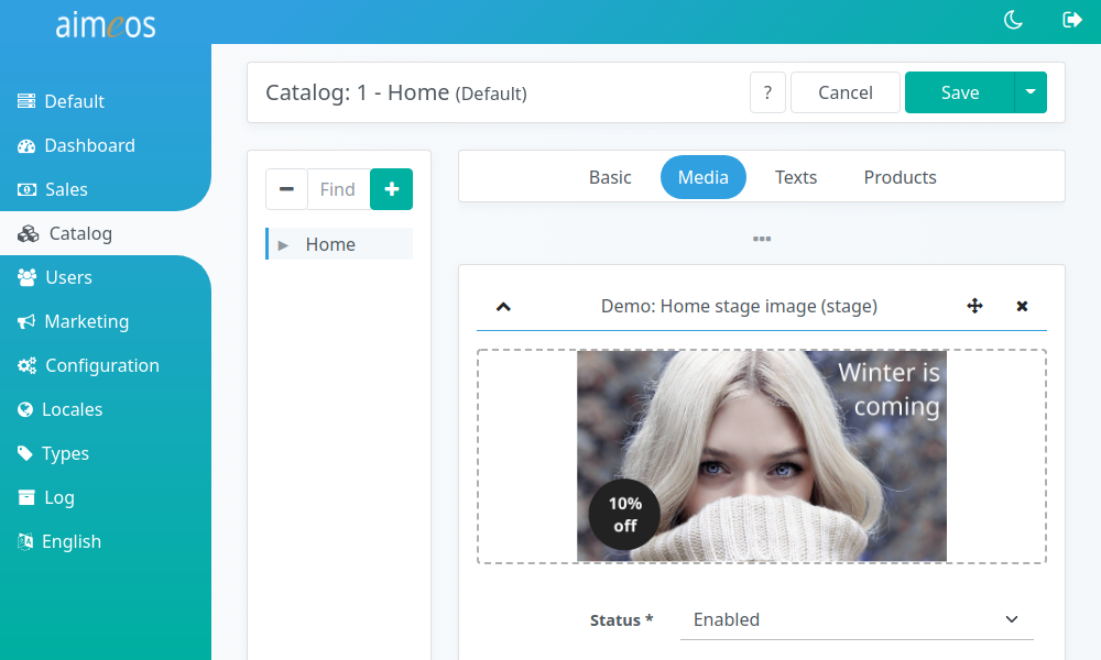 Associate images to a category