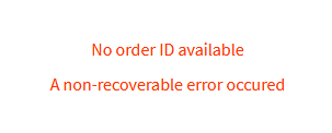 Error after Return from external Payment Provider